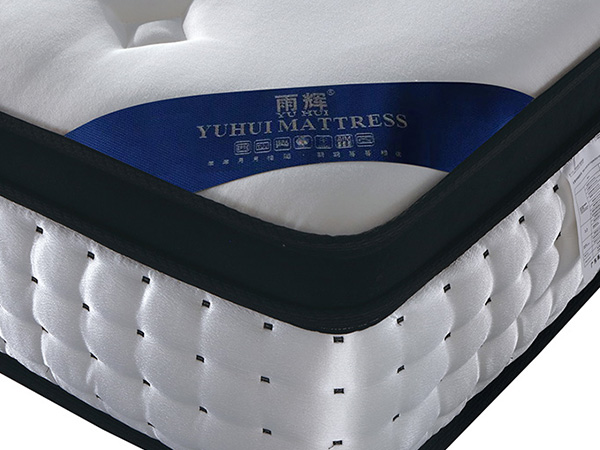 雨辉床垫防螨纯棉刺绣面料床垫独立筒弹簧床垫3cm天然乳胶床垫 YH9008